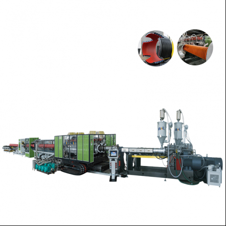 د HDPE / PP / PVC افقی ډول ډبل دیوال کالیپت پایپ غزول شوی لاین